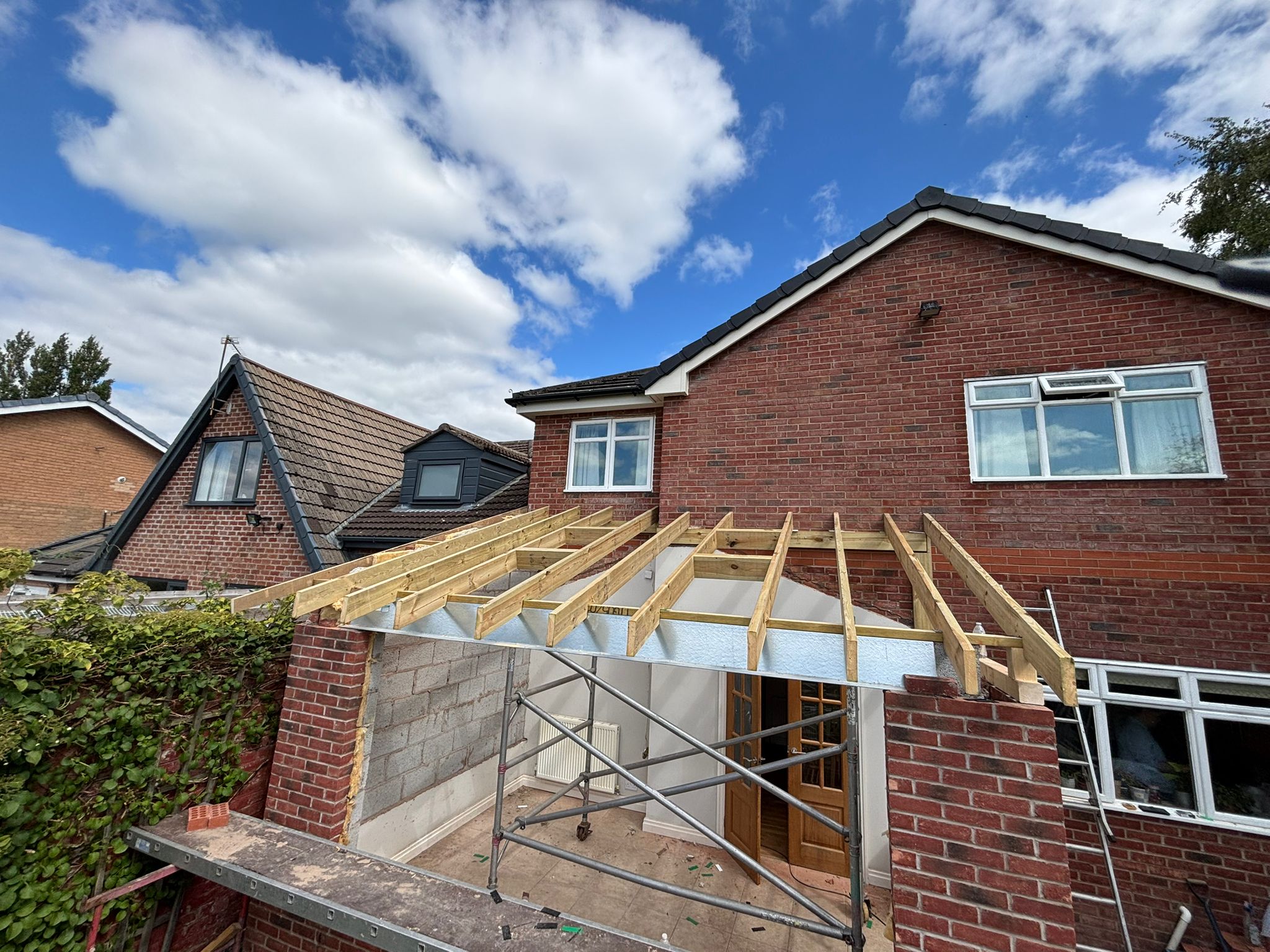 Glass conservatory interior