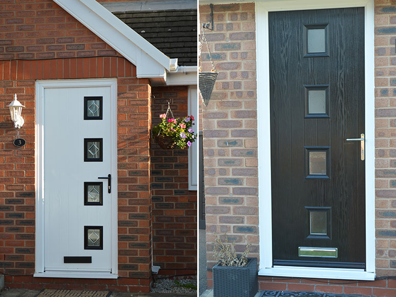 Cream composite door