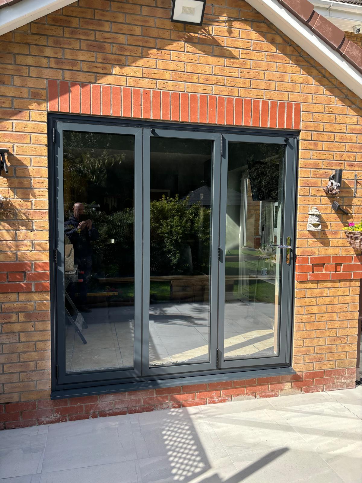 Black composite door