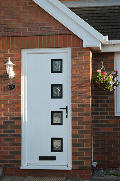 White composite door